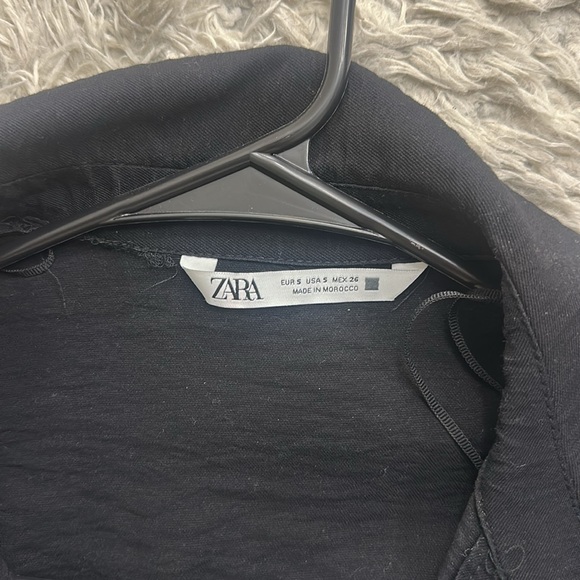 ZARA Studded Mini Black Dress - Picture 3 of 3